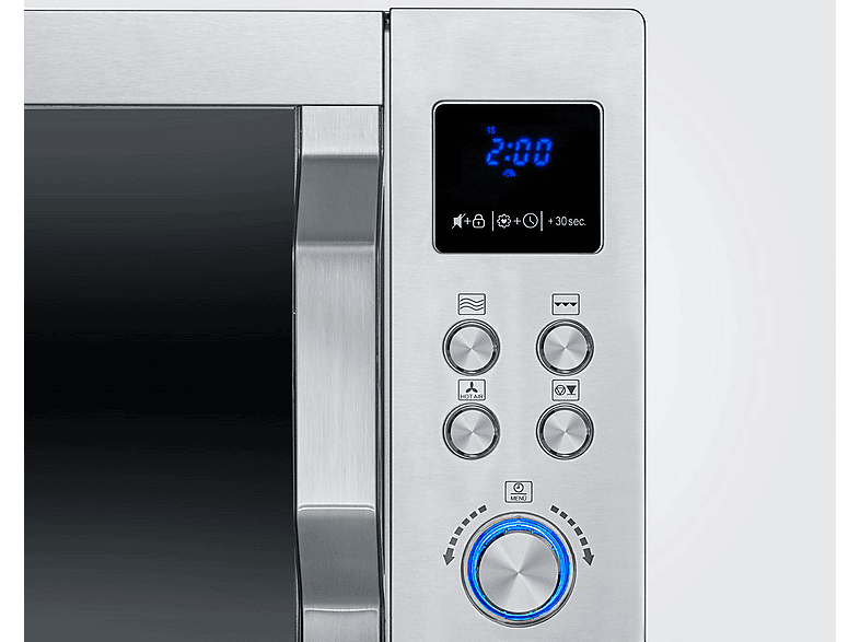 Severin MW 7918 CrispyWave Mikrowelle mit Grill- und Heißluftfunktion (900 Watt, Freistehend , Silber) — Foto 2 von 5