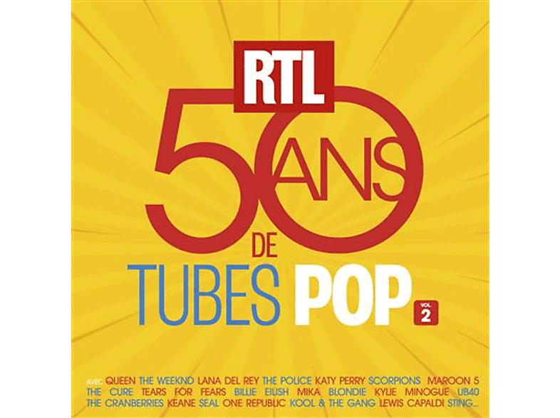 Pantheon Rtl 50 Ans De Tubes Pop Vol. 2 Cd