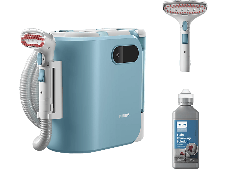 PHILIPS XW3193/11 Fleckenreiniger, Netzbetrieb, Seidenweiss/Blau