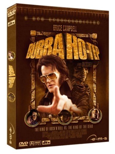 Couverture DVD : Bruce Campbell avec des lunettes de soleil, titre 'Bubba Ho-Tep', avec d'autres personnages.
