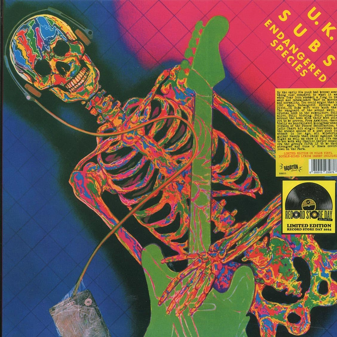 U.K. Subs - Endangered Species (Pink Vinyl) (Vinyl LP (nagylemez))