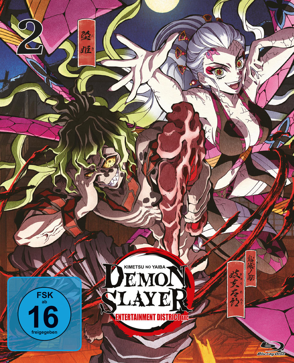 Anime-Cover mit zwei Charakteren mit scharfen Krallen und einem Dämonenjäger-Logo.