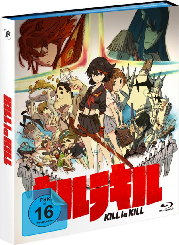 Eine Blu-ray Disc-Box des Anime Kill la Kill mit dem Cover-Artwork.