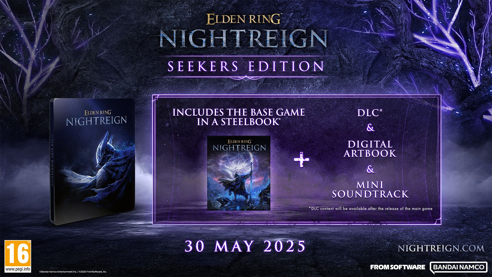 Set scatola gioco con steelbook, disco gioco, artbook digitale e mini colonna sonora.