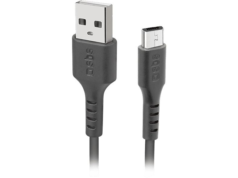Sbs Mobile Usb-a Naar Micro Usb 3m Kabel 3 M Zwart afbeelding