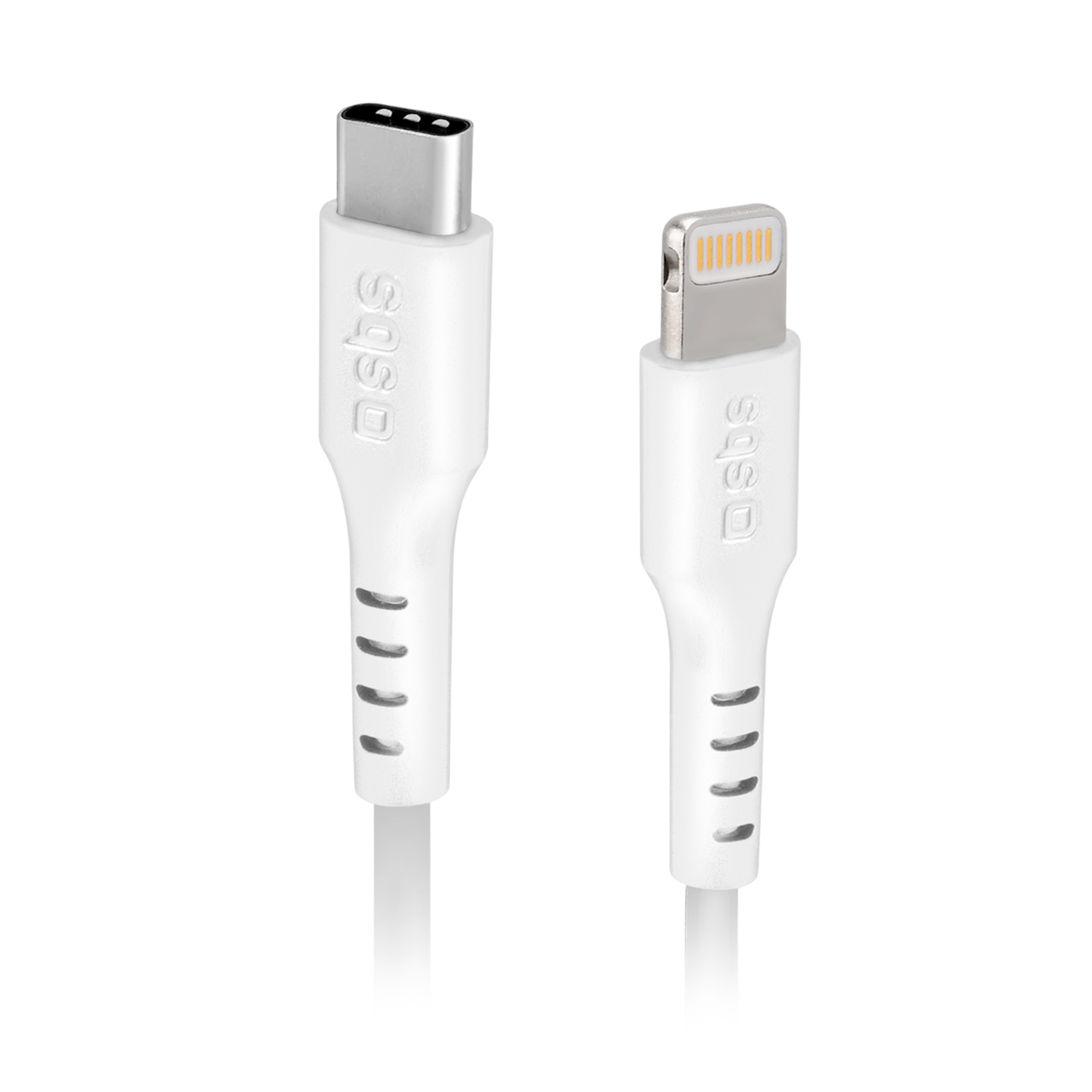 Sbs Usb-c Naar Lightning 1m Kabel 1 M Wit