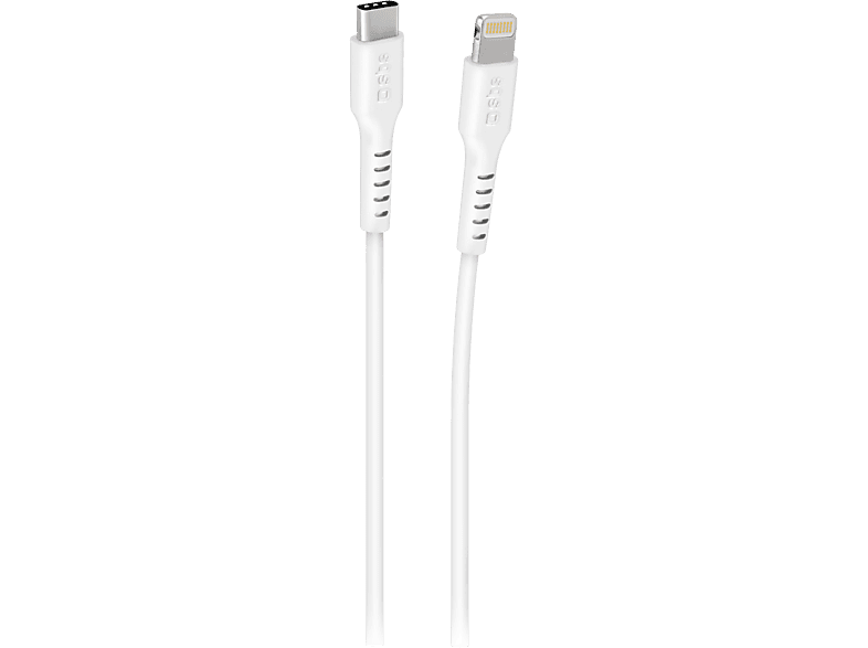 Câble Sbs USB-C vers Lightning 3m Blanc