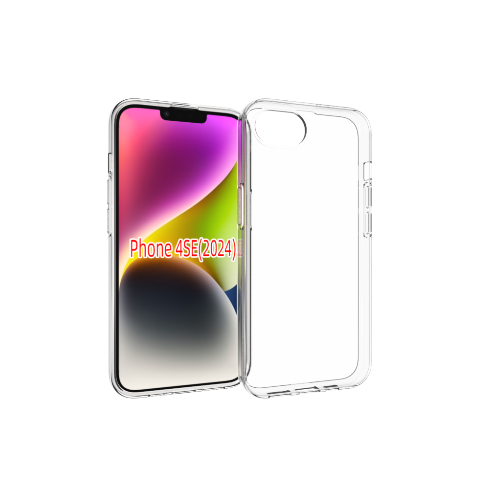 CASE AND PRO iPhone 16e vékony TPU szilikon hátlap, átlátszó (TPU-IPH16E-TP)