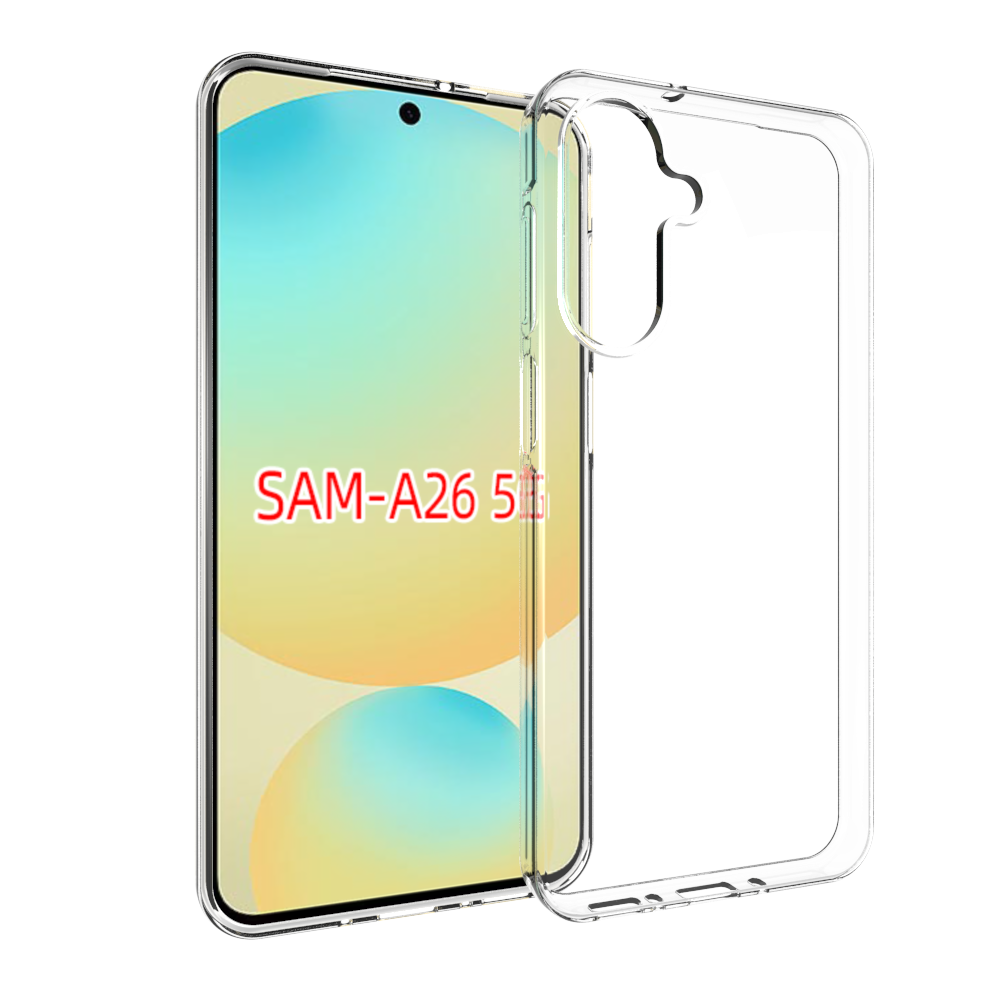 CASE AND PRO Samsung Galaxy A26 vékony TPU szilikon hátlap, átlátszó (TPU-SAM-A26-TP)