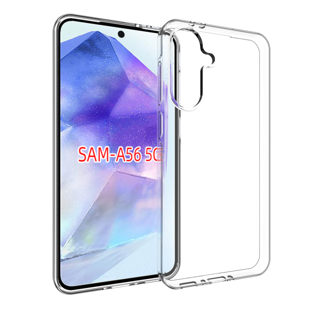 CASE AND PRO Samsung Galaxy A56 vékony TPU szilikon hátlap, átlátszó (TPU-SAM-A56-TP)