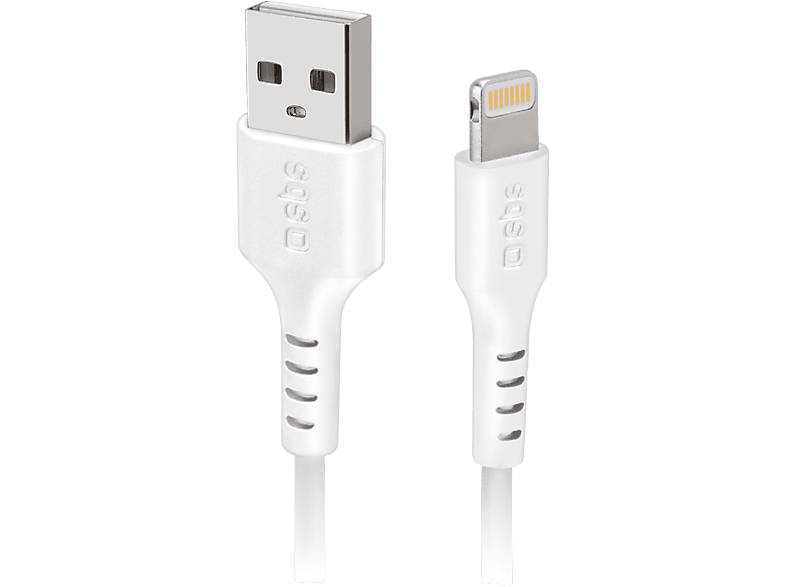 SBS Câble USB-A vers Lightning 3m Blanc