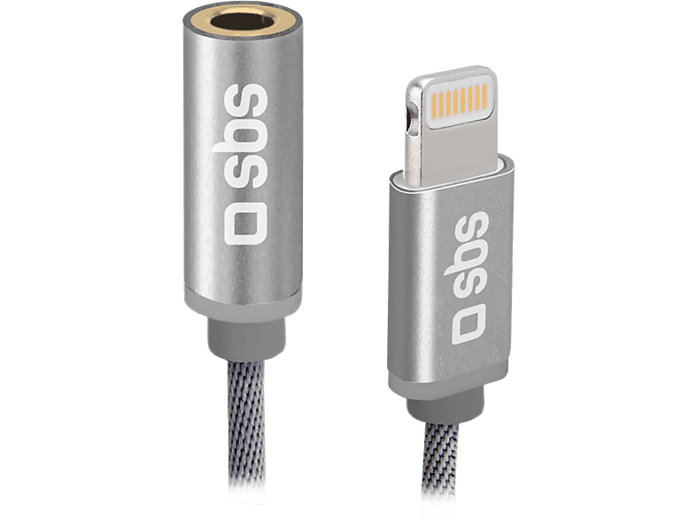 Sbs Mobile Lightning Naar Jack 3.5mm Ac-adapter 015 M Wit afbeelding