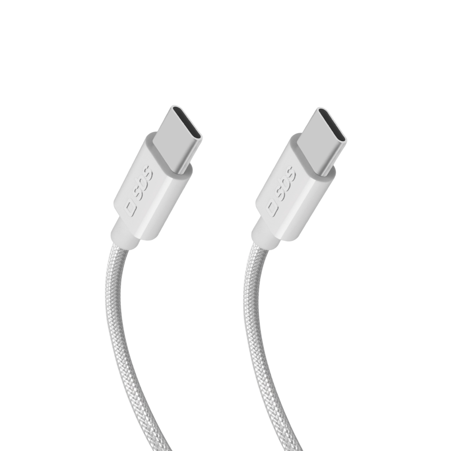 Sbs Mobile Usb-c Naar Braided 240w 2m Kabel 2 M Wit