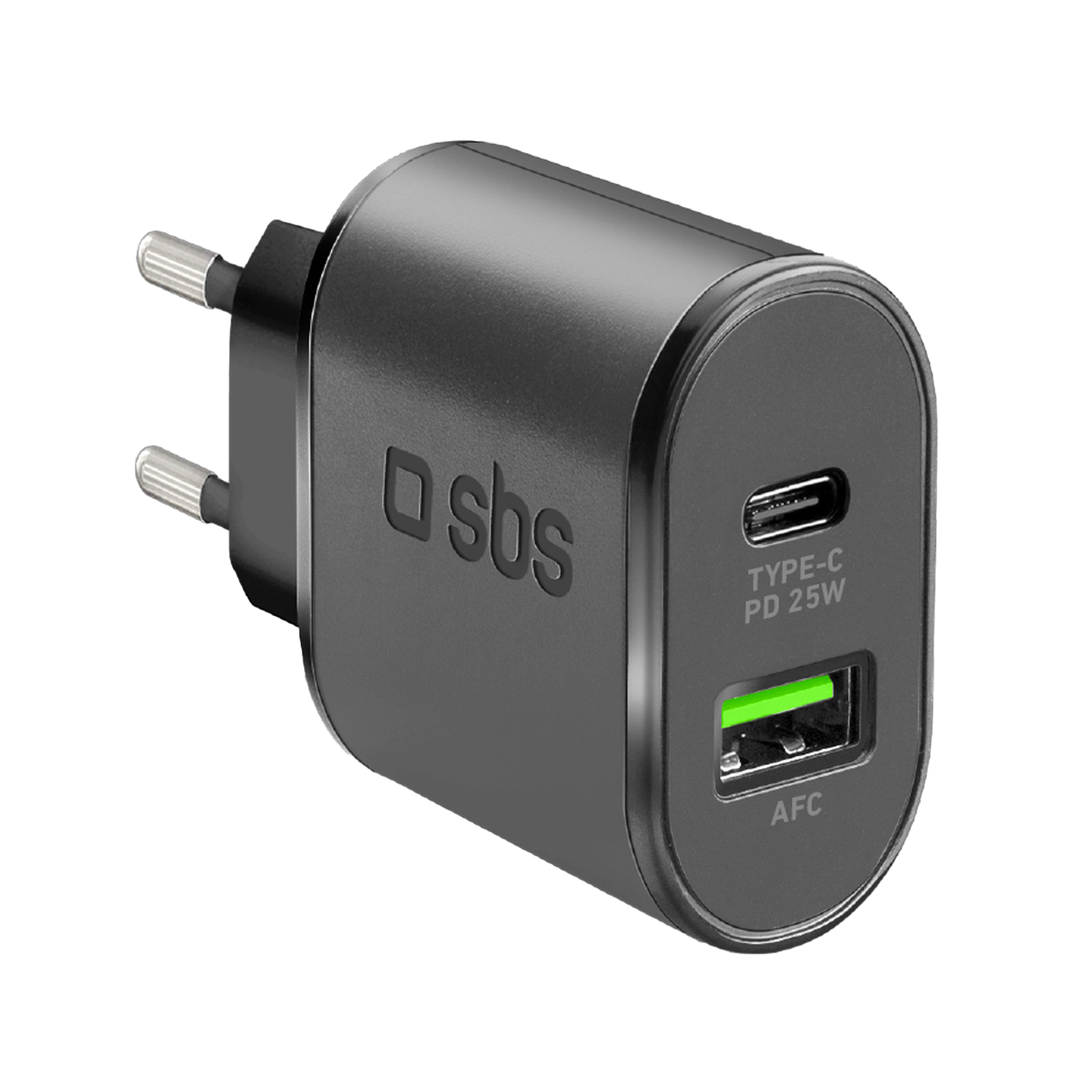 Sbs Wall Charger Usb-c 25w & 1x Usb-a 18w Thuislader