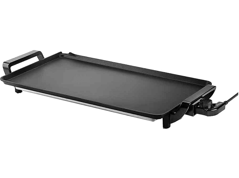 Plancha de asar - Ufesa Indiana 2500, 2500 W, Aluminio Fundido, 46 x 26 cm, Revestimiento Antiadherente Doble Capa, Negro