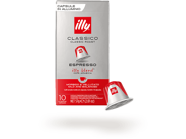 Cápsulas monodosis - Illy Tueste Clásico, 100% Arábica, Compatible con Nespresso®