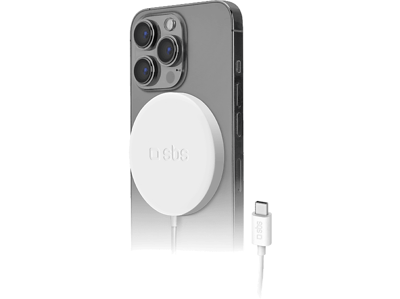 Sbs Wireless Charger 15w Magsafe White