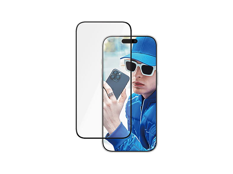 PanzerGlass Ceramic Screen Protector Ultra-Wide Fit, Displayschutzglas, für Apple iPhone 16 Pro