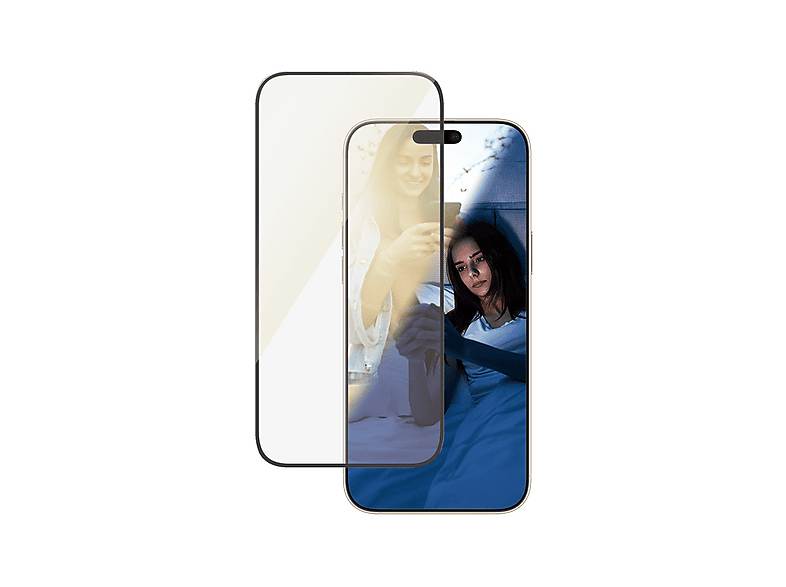 PanzerGlass Eyecare Screen Protector Ultra-Wide Fit, Displayschutzglas, für Apple iPhone 16 Pro