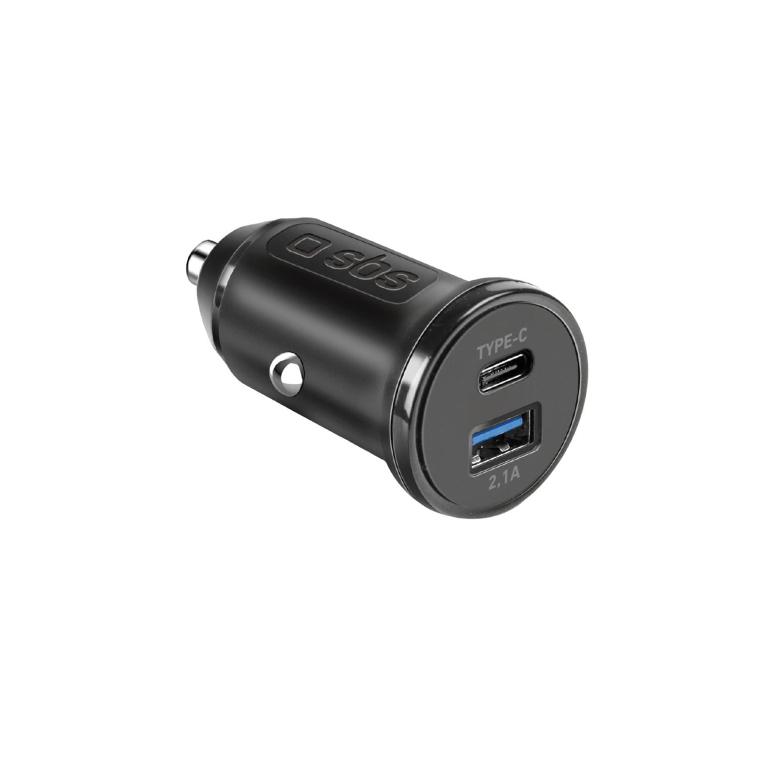 SBS MOBILE Car Charger USB-C & 1xUSB-A 10W Autolader afbeelding
