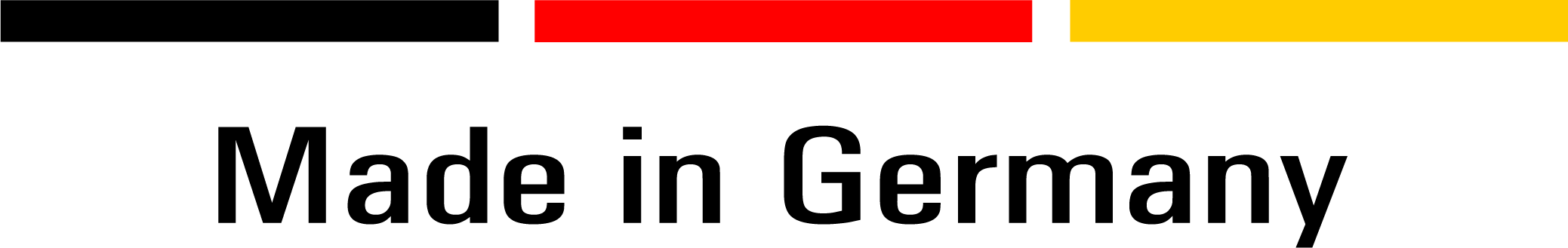 Schwarzer Hintergrund mit einem roten und gelben horizontalen Streifen.