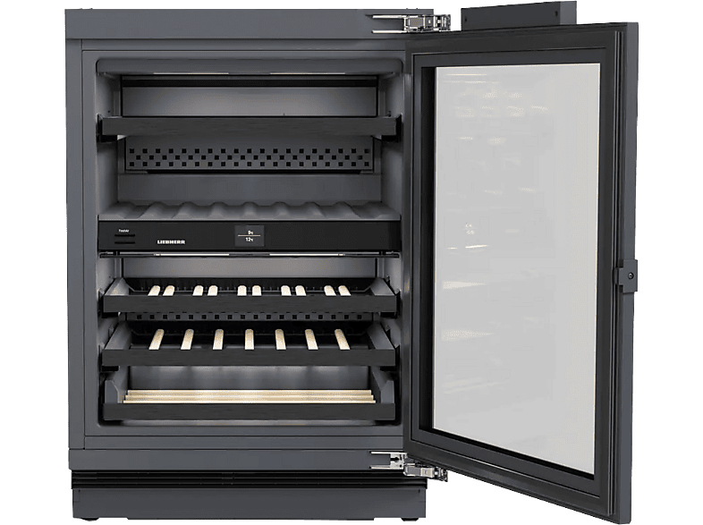 Liebherr UWpri 3762 Vinidor Selection Unterbaufähiger Weinschrank zur Weintemperierung (101,1 l, 105 kWh, EEK: F, Schwarz, Anzahl Flaschen: 38)