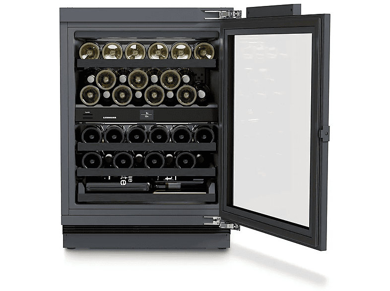 Liebherr UWpri 3762 Vinidor Selection Unterbaufähiger Weinschrank zur Weintemperierung (101,1 l, 105 kWh, EEK: F, Schwarz, Anzahl Flaschen: 38) — Foto 2 von 5