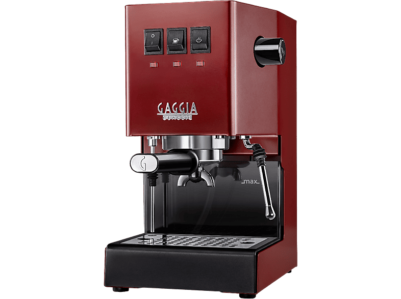 Gaggia RI 9481/12 classic E24 Cherry red Siebträgermaschine (Rot, 1200 Watt, 15 bar)