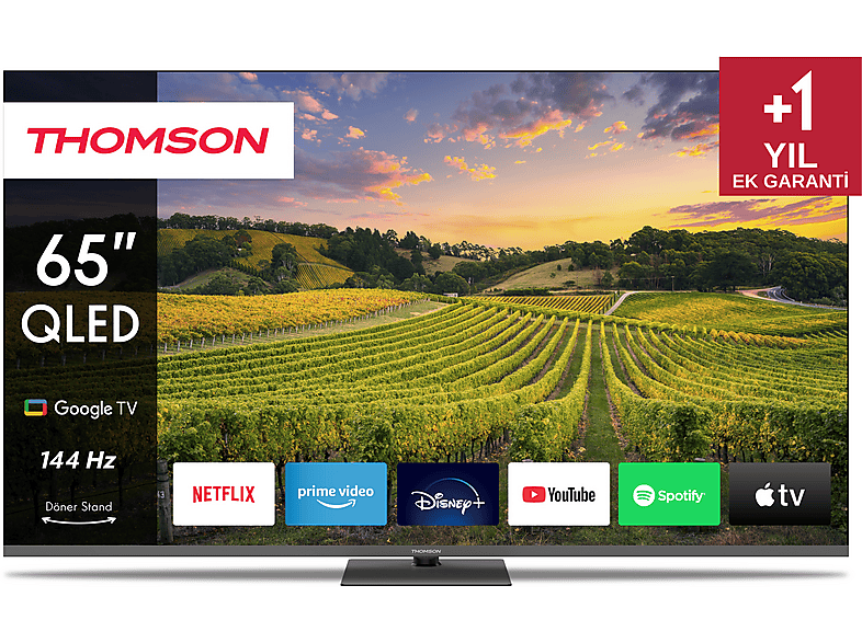 THOMSON 65UG4S14 65 inç 164 Ekran Uydu Alıcılı Google Smart Ultra HD 4K LED TV