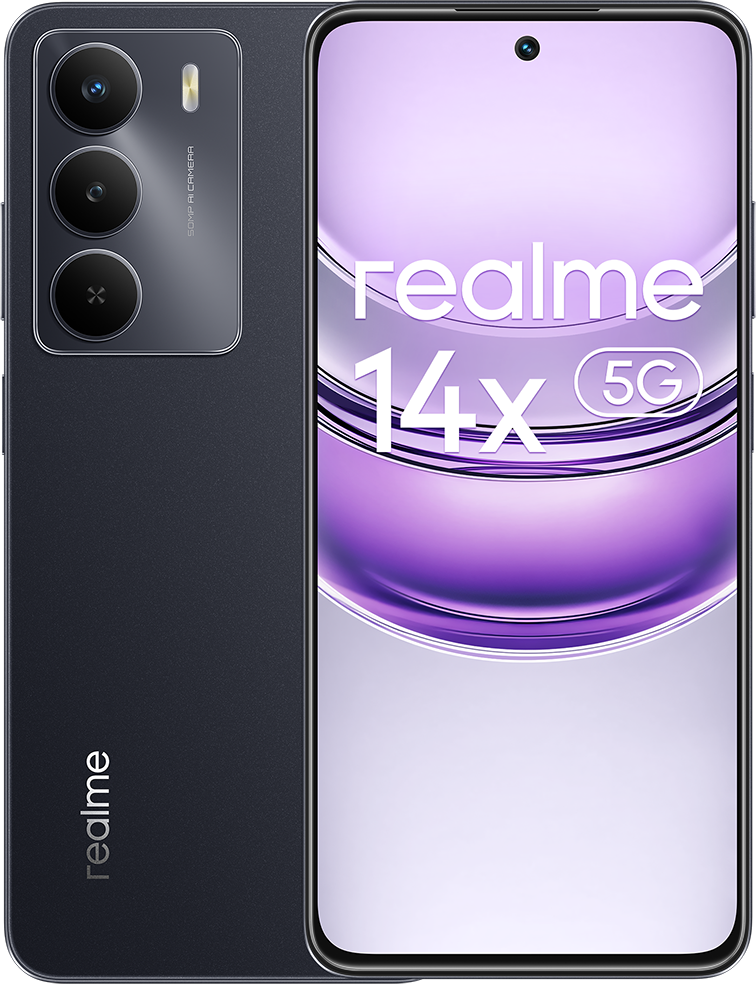REALME 14X 5G 6/128 GB DualSIM Fekete Kártyafüggetlen Okostelefon