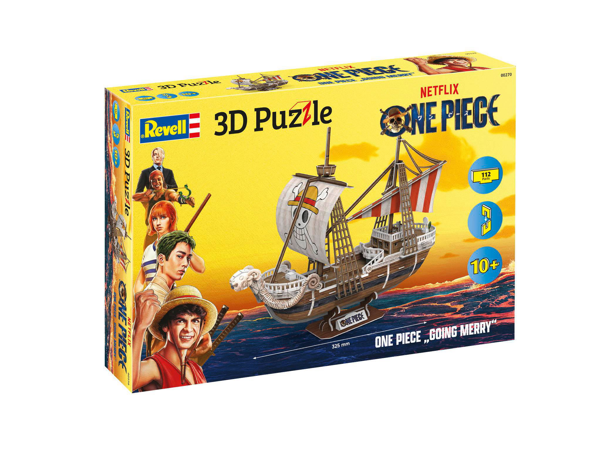 One Piece 3D Puzzle-Box mit Boot.