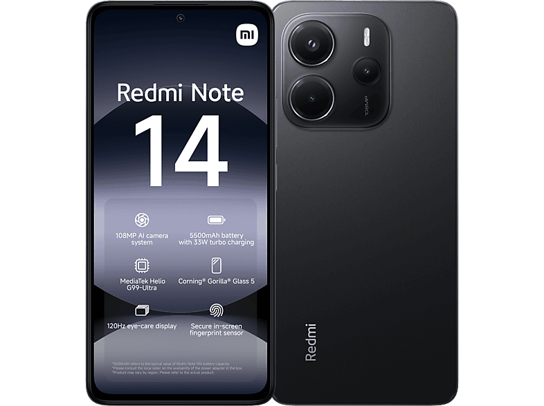 Xiaomi Redmi Note 14 4G 256GB Midnight Black