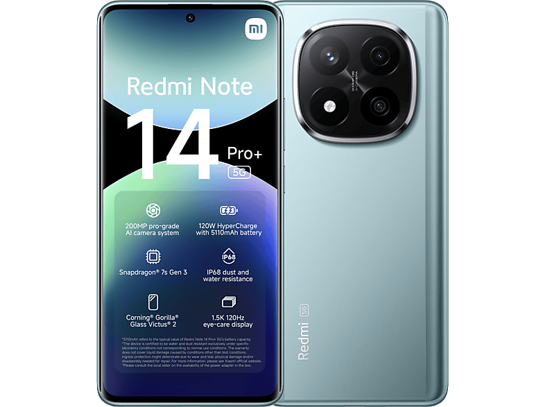 Xiaomi Redmi Note 14 Pro+ - 5g 256 Gb Frost Blue