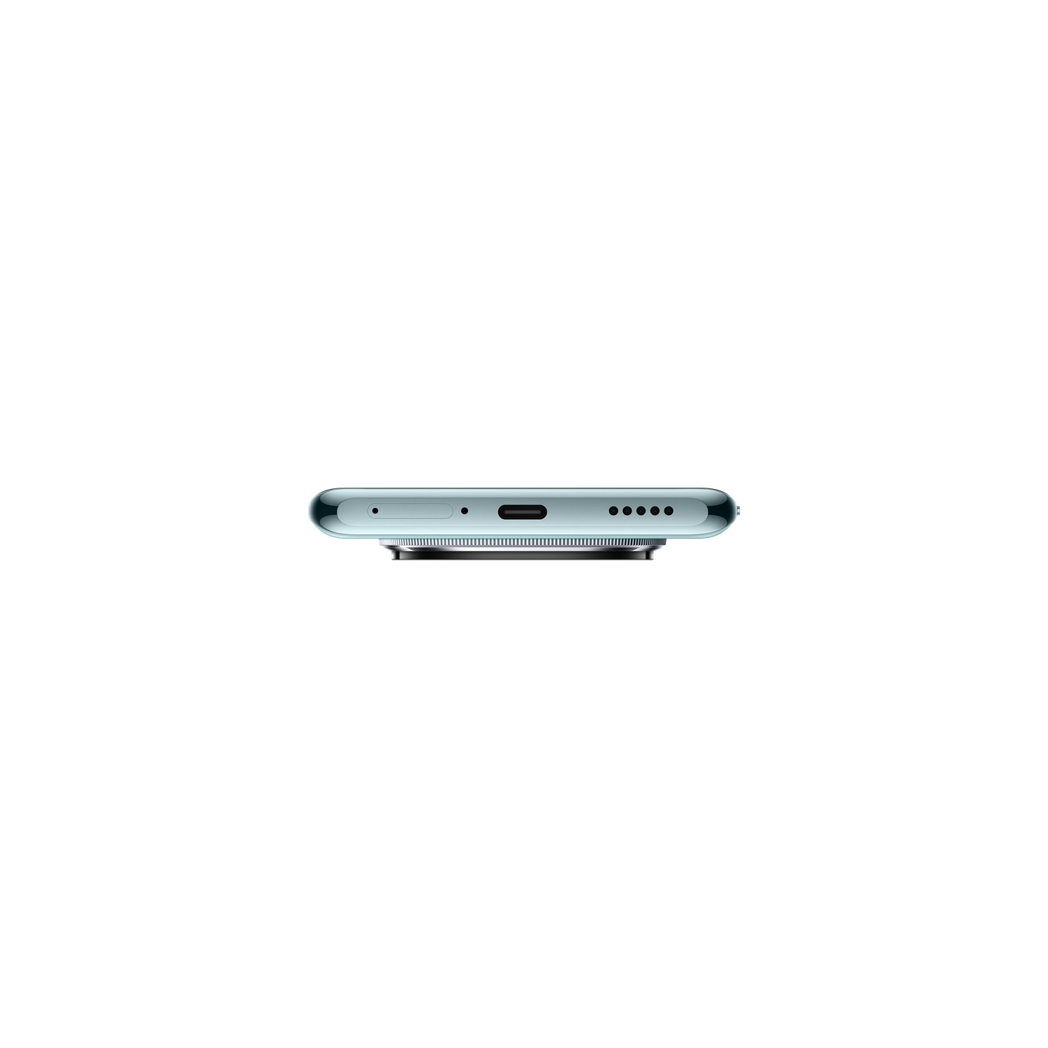 Smartphone's bottom edge. Shows charging port, microphone holes, and speaker.