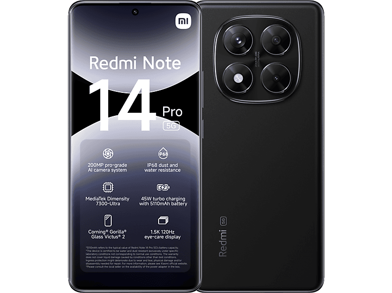 Xiaomi Redmi Note 14 Pro - 5g 256 Gb Midnight Black