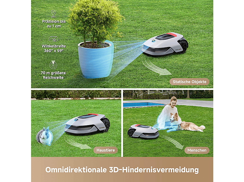 Thumbnail - DREAME Roboticmower A1 Pro, Mähroboter, für bis zu 2000 m²
