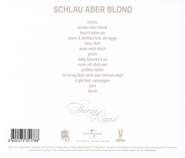 CD-Albumcover mit Trackliste und Unterschrift.
