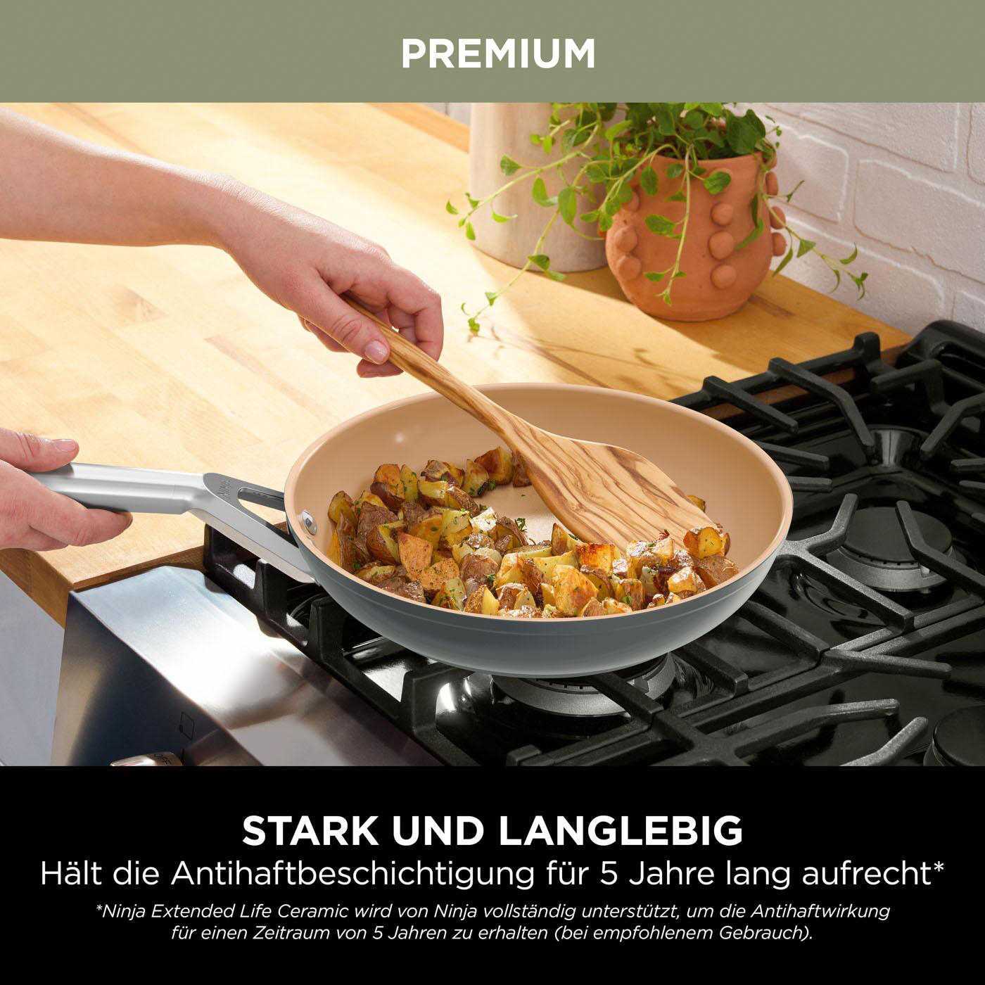 NINJA CW90026DE Extended Life Sauteuse (Aluminium, Beschichtung: Keramik, 26 cm)