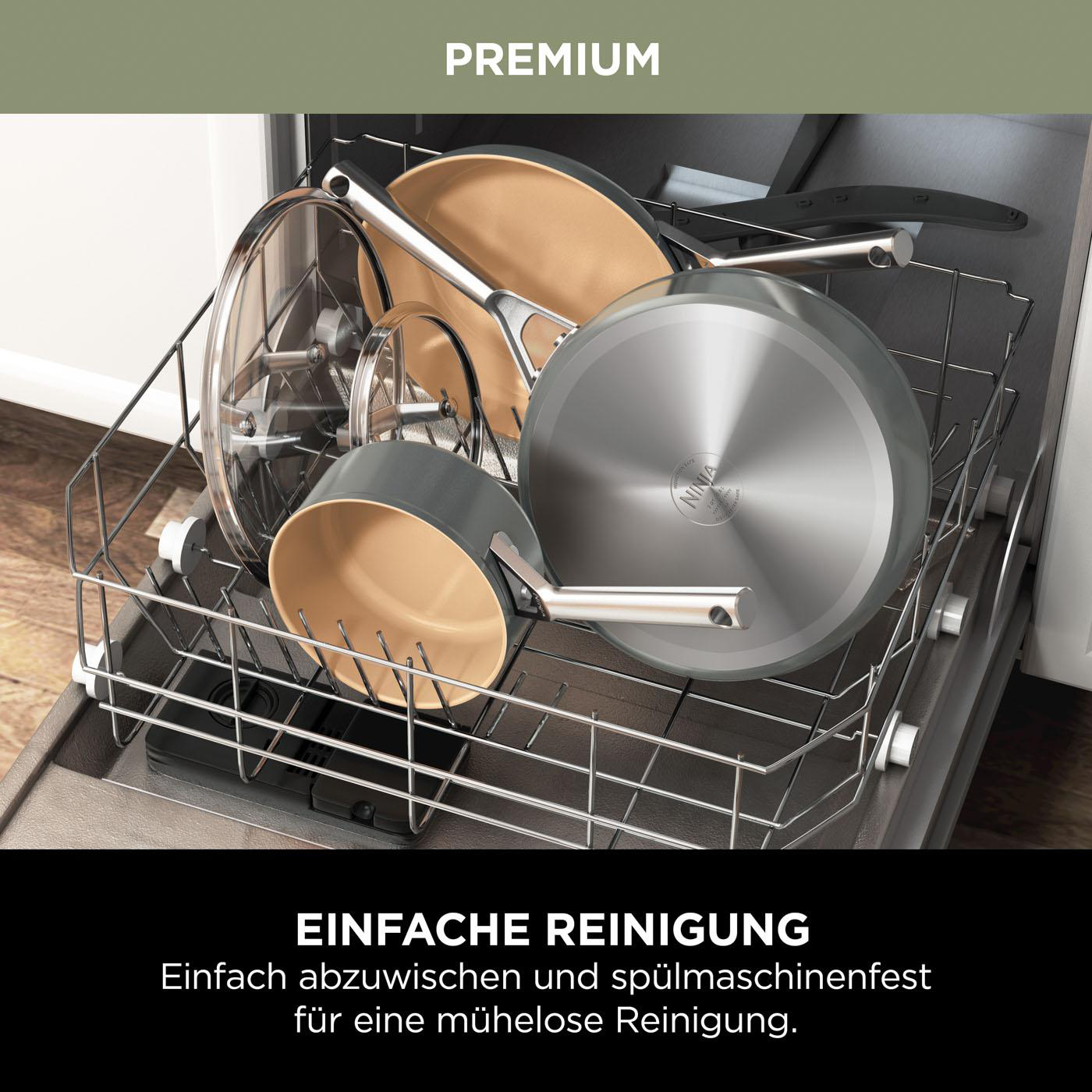 NINJA CW90026DE Extended Life Sauteuse (Aluminium, Beschichtung: Keramik, 26 cm)
