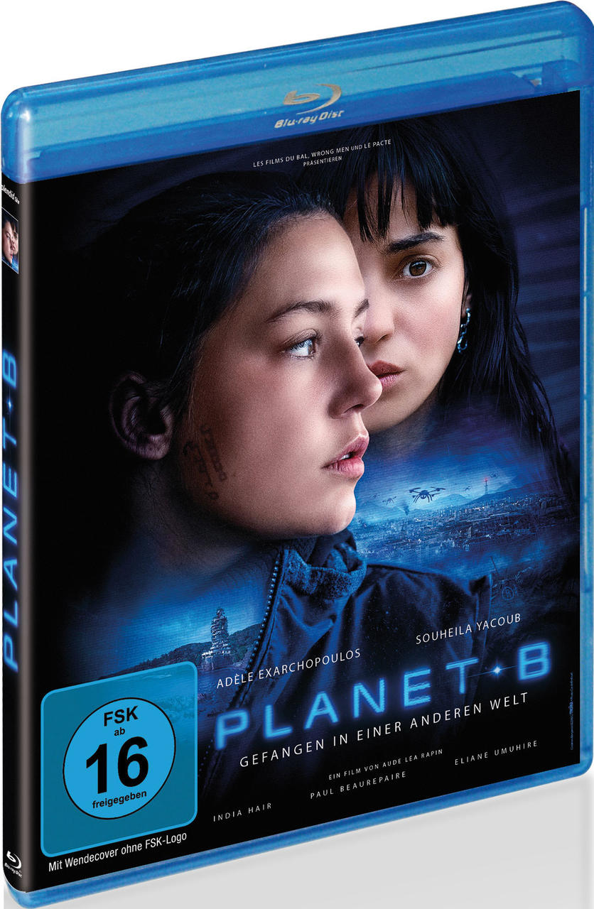 Filmcover einer Blu-ray Disc, zwei Frauen schauen, blaues Gehäuse.