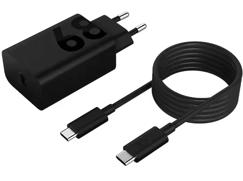 Cargador de pared - Lenovo USB-C 68 W, para tablets PD, Negro