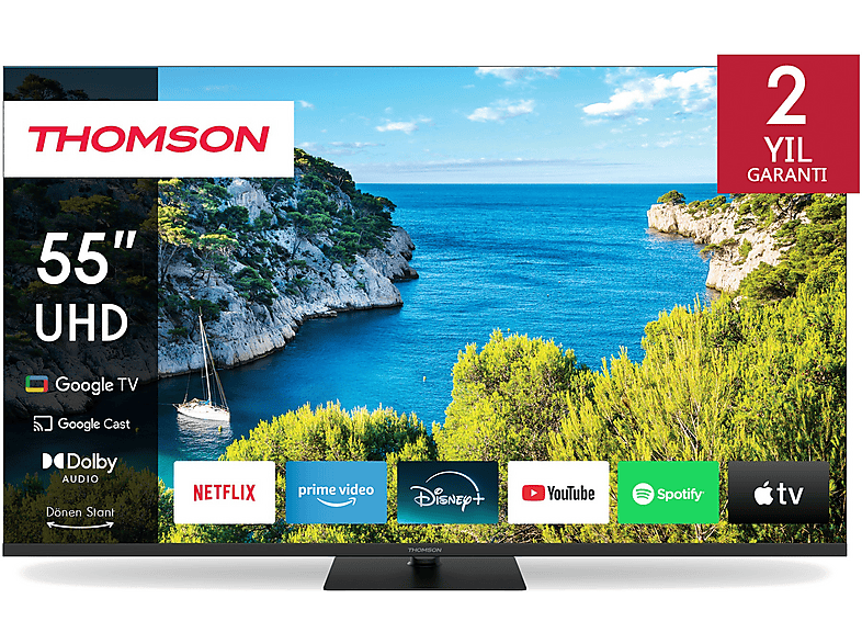 THOMSON 55UG5C14 55" 139 Ekran Uydu Alıcılı Ultra HD 4K Google Smart LED TV