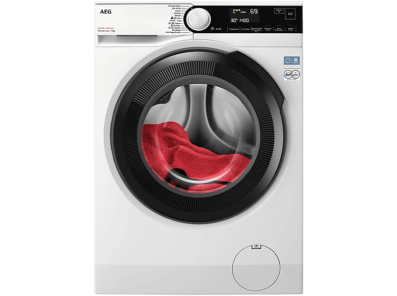 AEG Lr7Fd94 Lavatrice, Caricamento frontale, 9 kg, 57,2 cm, Classe A