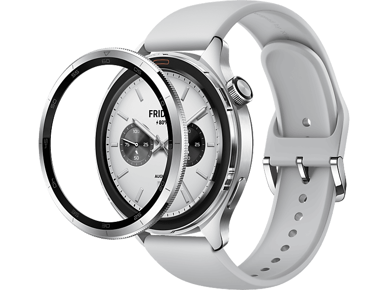 Smartwatch - Xiaomi Watch S4, AMOLED, Bluetooth, Hasta 15 días, HyperOS, Silver