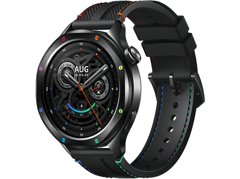 Smartwatch - Xiaomi Watch S4, AMOLED, Bluetooth, Hasta 15 días, HyperOS, Arcoíris