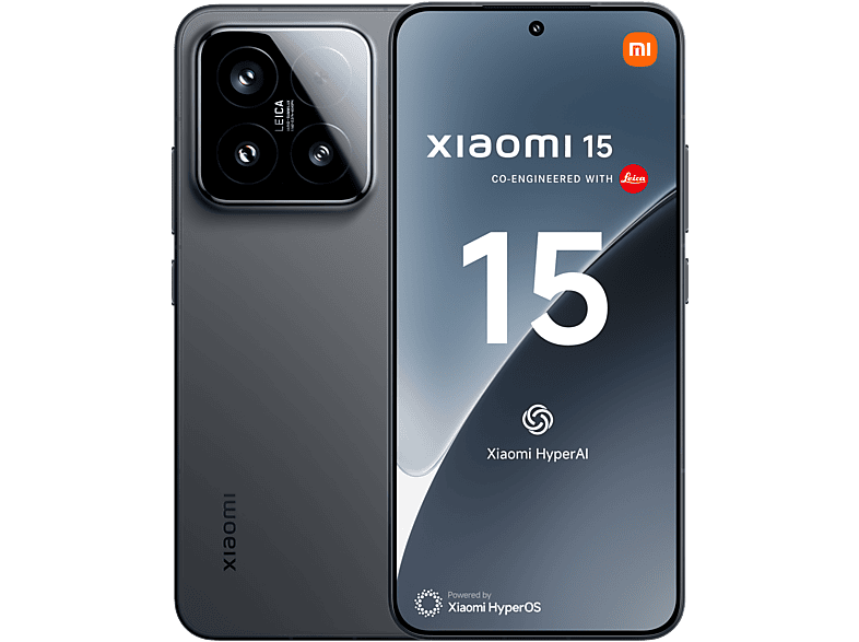 Xiaomi 15, Negro, 512 GB, 12 GB RAM, 6.36 AMOLED CrystalRes, Snapdragon® 8 Elite, 5240 mAh