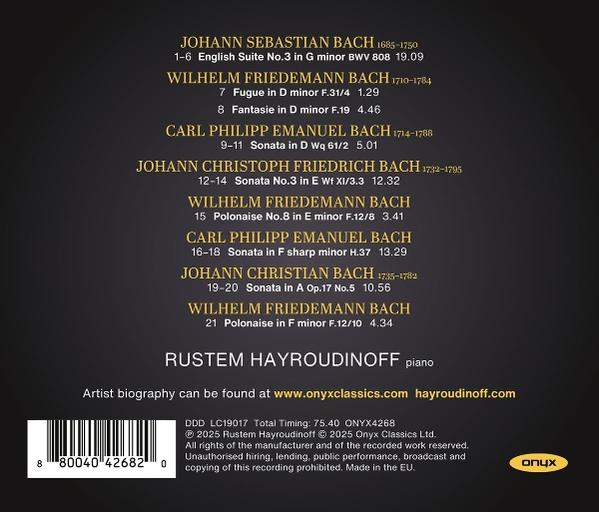 Ein CD-Cover mit Noten und den Namen von Komponisten und Interpreten.