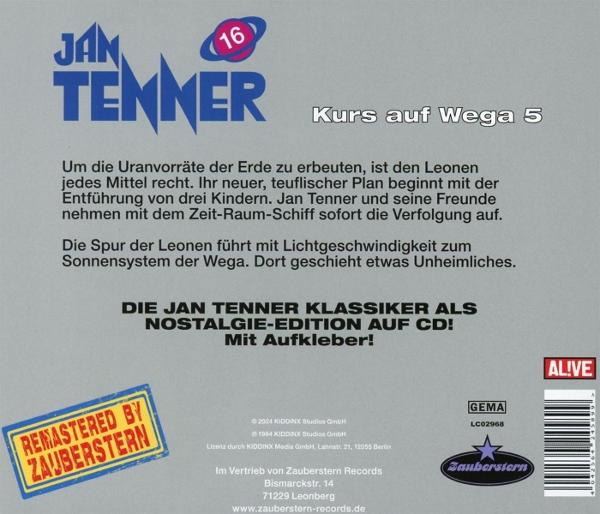 Ein CD-Cover für das Album von Jan Tenner mit Text auf Deutsch.