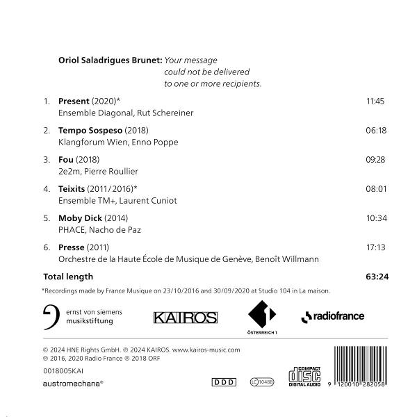 Eine Textseite mit Songtiteln und Credits. Das Albumcover und musikalische Informationen werden angezeigt.