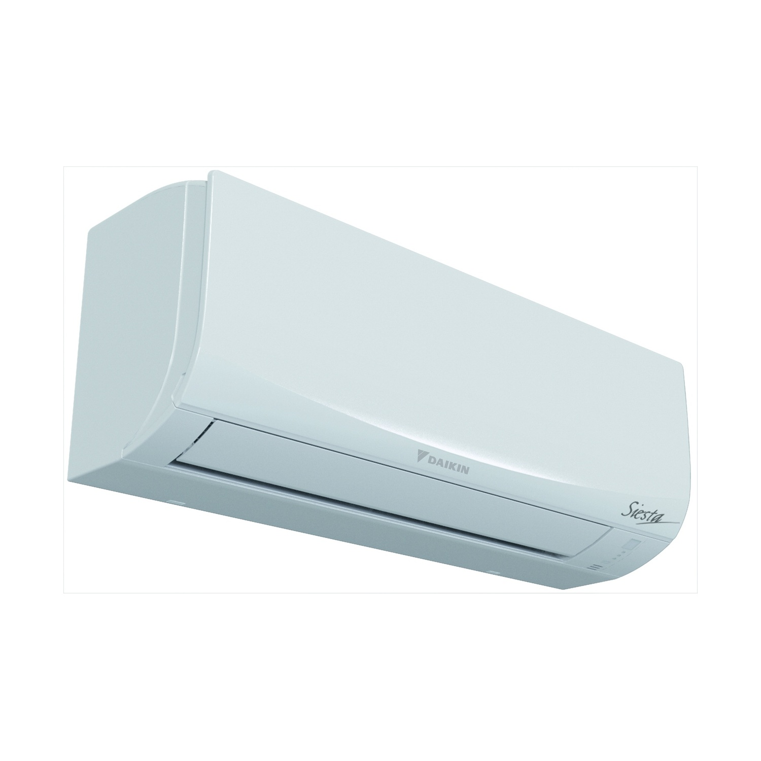 Un primo piano del lato di un dispositivo bianco con pulsanti.